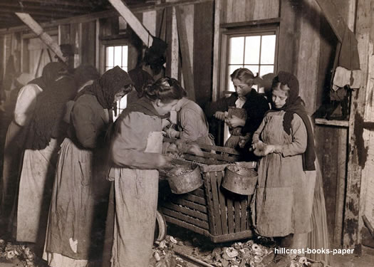 oyster shuckers at bayou la batre alabama al photo 1911